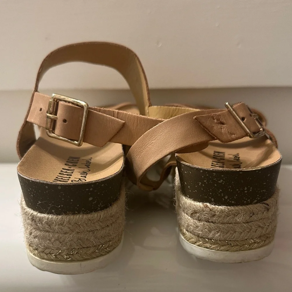 🌴🤎Chelsea Crew Tan Platform Espadrille Sandals•Size 8🤎🌴